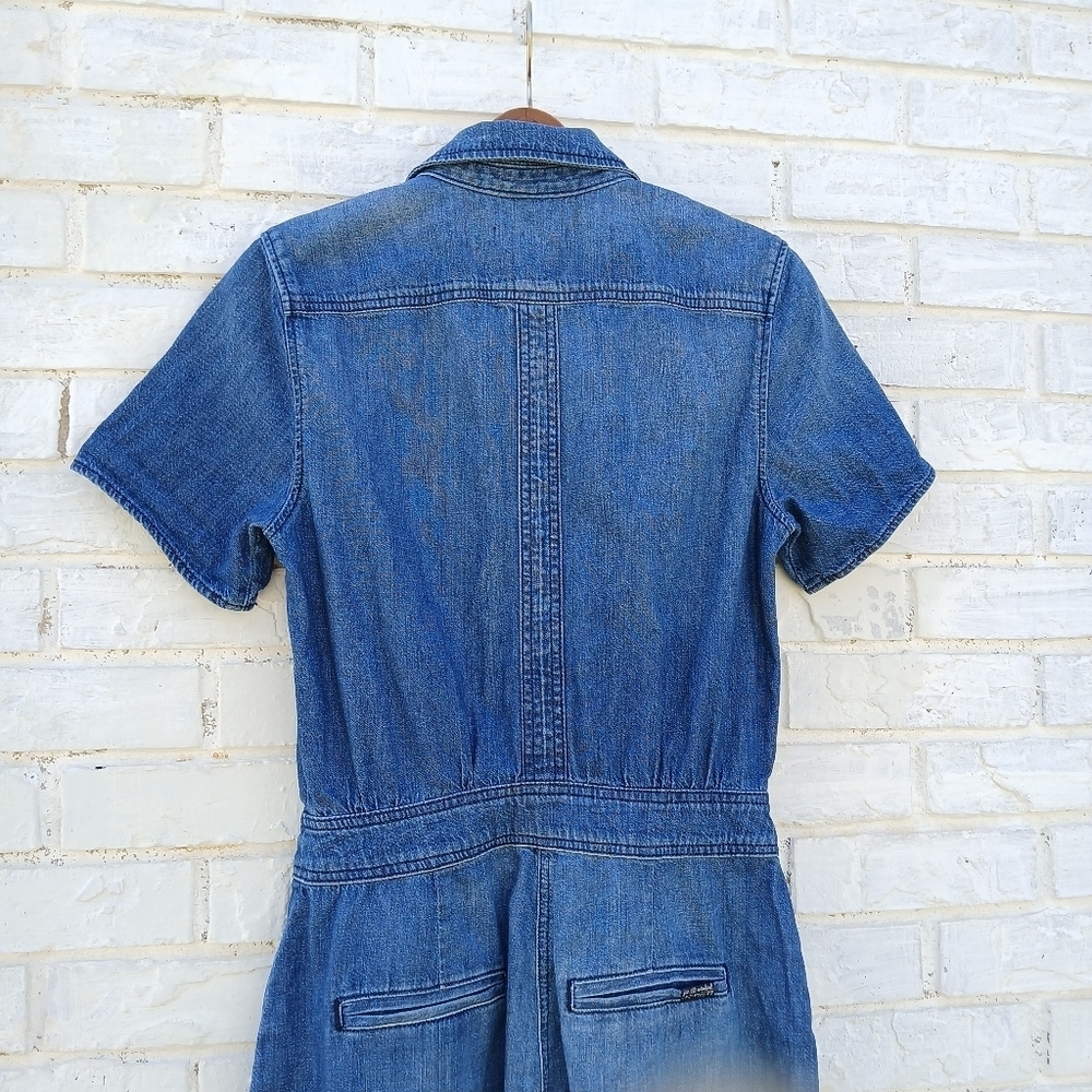 7 For ALL MANKIND Denim Jumpsuit Small - Picture 6 of 10